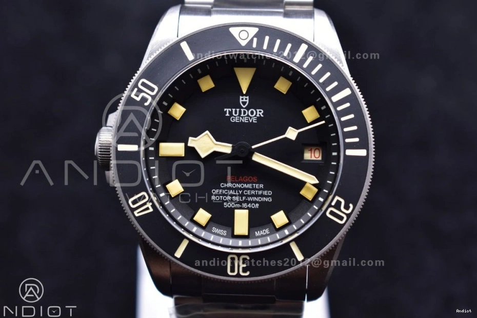 1:1 Dial Titanium Black A2824 Bracelet LHD on XF Edition Pelagos Best Titanium 0209